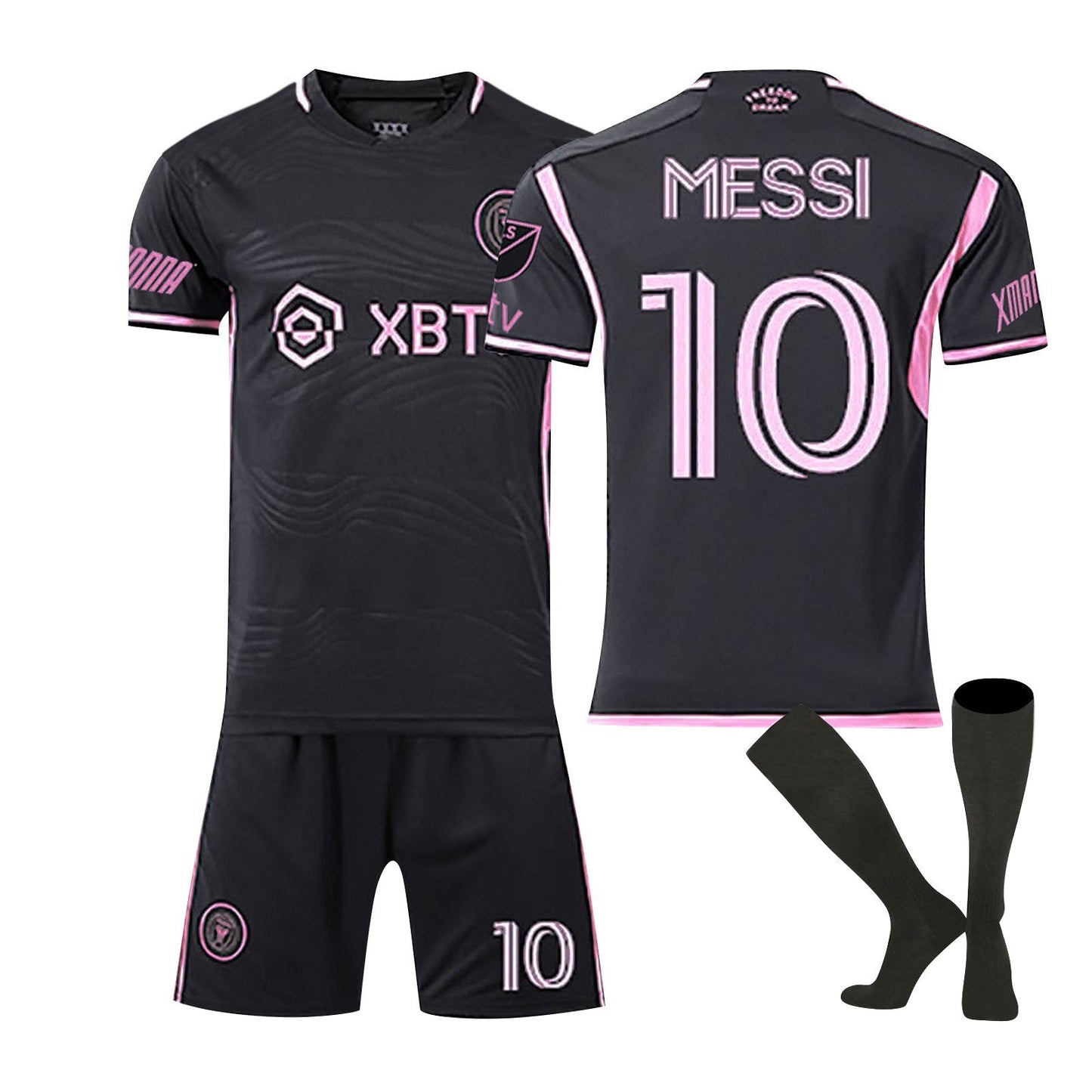 Conjunto de camiseta de fútbol de chándal Messi del Inter Miami