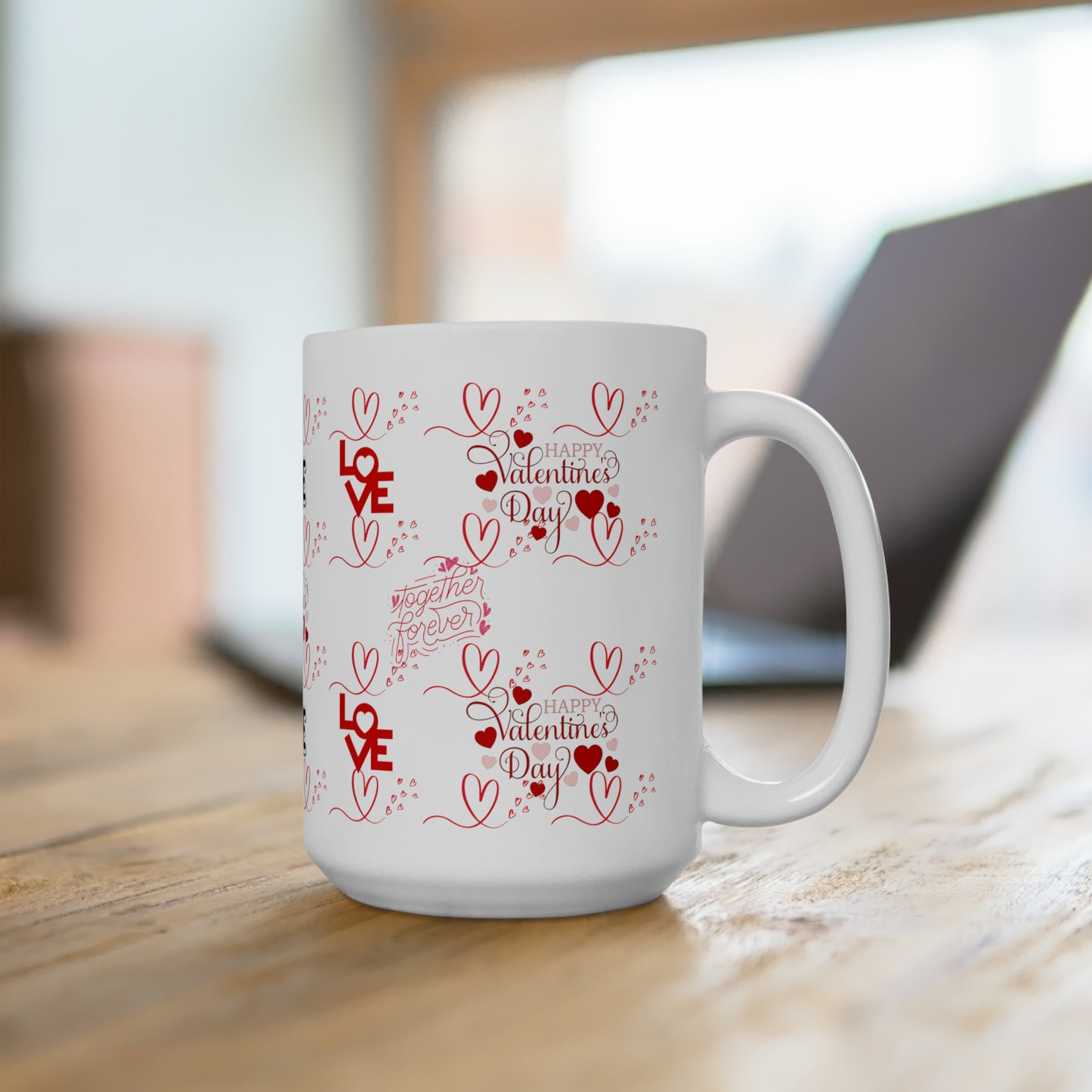 Happy Valentine's Day Ceramic Mug 15oz
