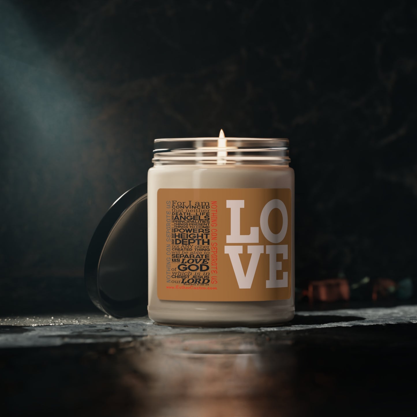 Christian Relaxation Soy Candle Spa Candle / Stress Relief Candle / Aromatherapy Candle Relaxing 9oz