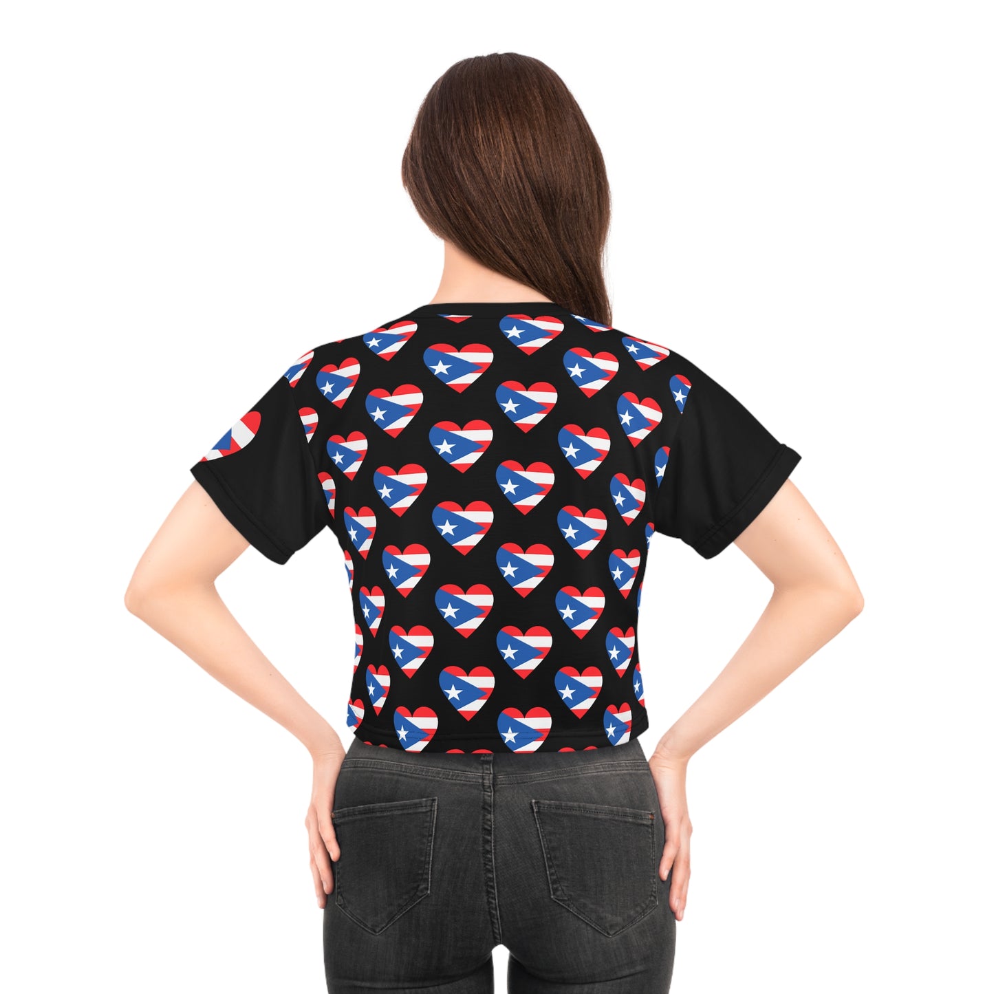 Puerto Rico "Isla del Encanto" Crop Tee — Women's Top
