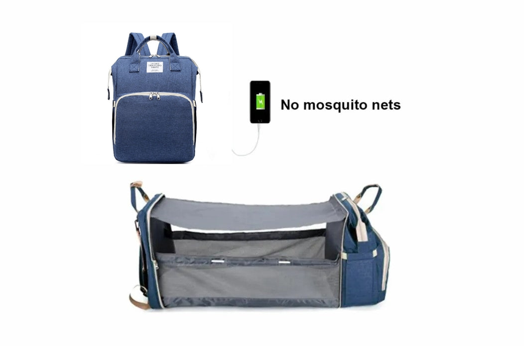 Bolsa plegable para mamá, cuna plegable portátil y ligera