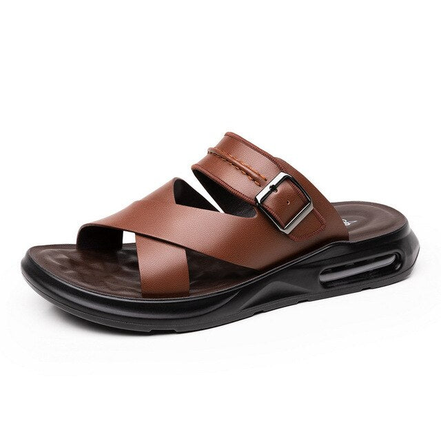 Sandalias italianas antideslizantes para hombre