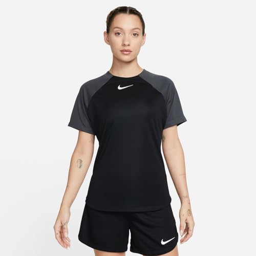 Nike Camiseta de manga corta Dri-Fit Academy Pro K para mujer (as1, Alpha, m, Regular, Regular, Negro/Antracita)