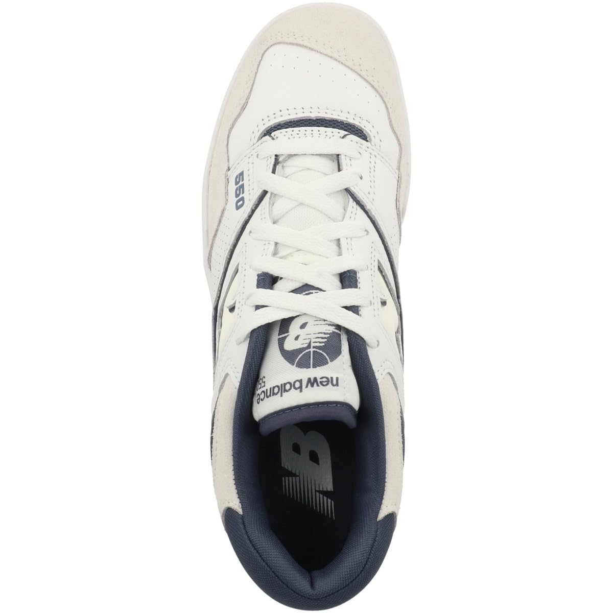 New Balance Men's BB550 Sneakers, White/Blue, 10 Medium US