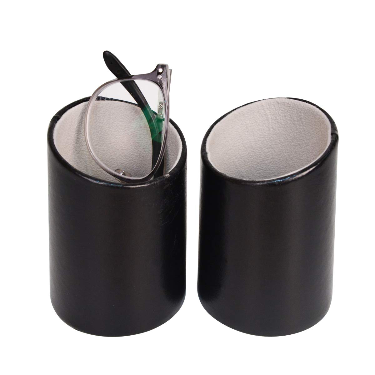 Baitaihem Eyeglasses Holder Stand Protective Glasses Holder For Desks Or Nightstands Pack of 2(Black)