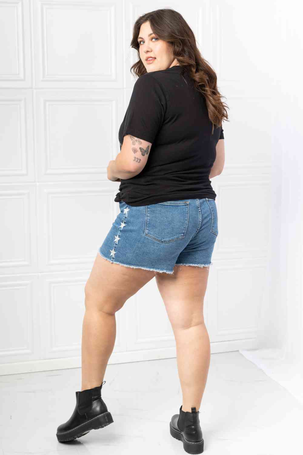 Camiseta con gráfico de rock & roll de tamaño completo de mineB