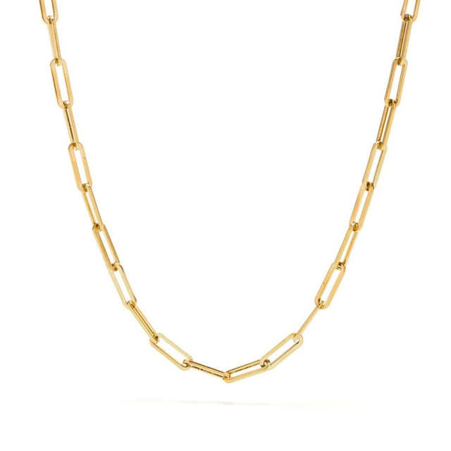 Collar de mujer con cadena de cuerda