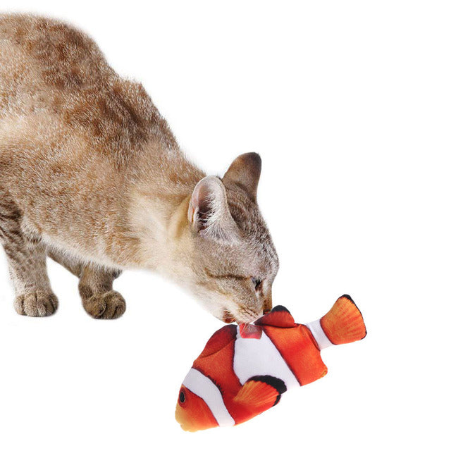 Juguete creativo para mascotas con forma de pez