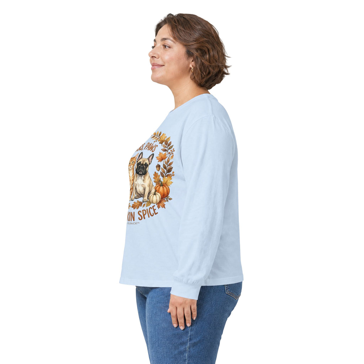 Purrs, Paws & Pumpkin Spice Long Sleeve Tee (Unisex)