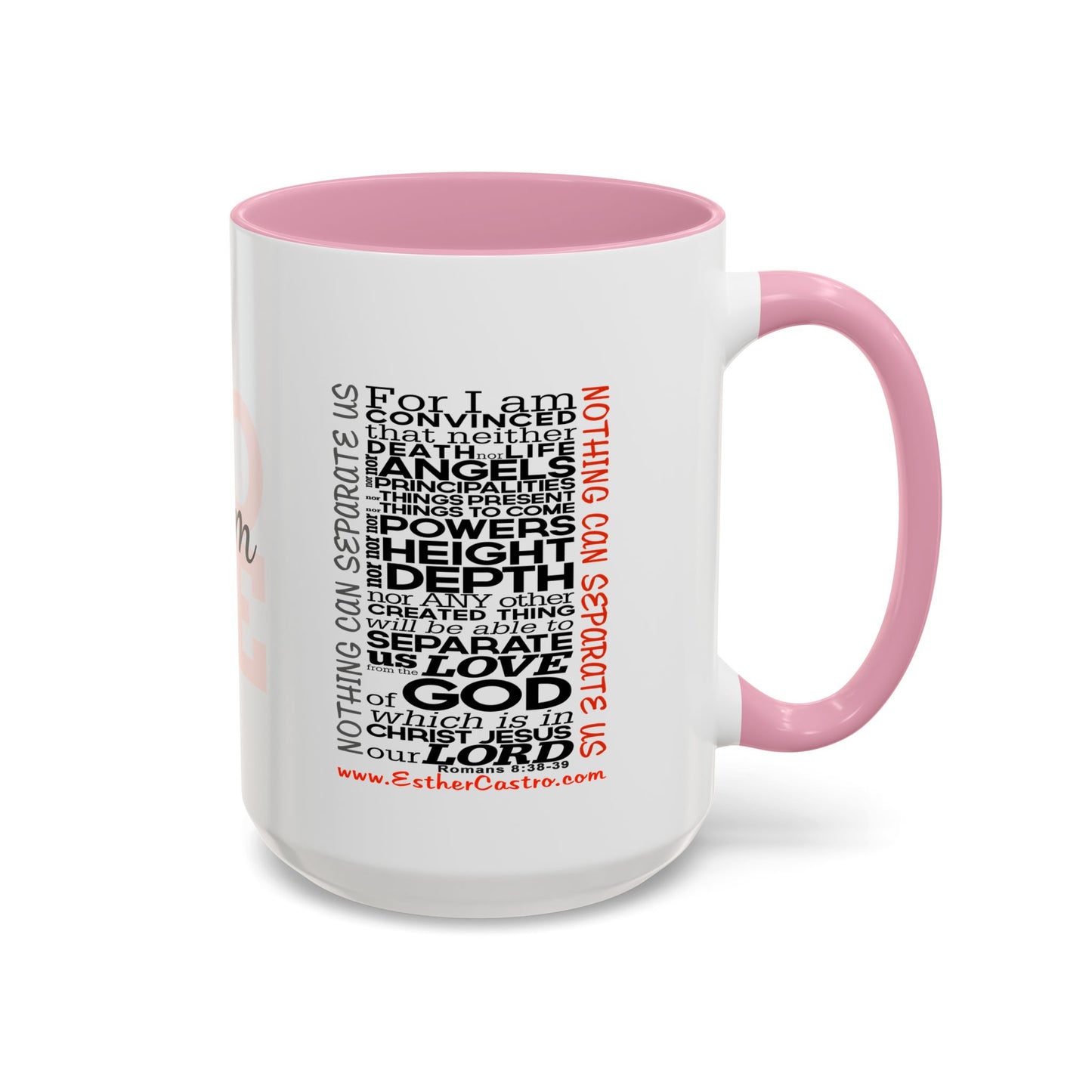 Nothing Can Separate Us Scripture Mug | Christian Coffee Mug, Romans 8, Love Mom