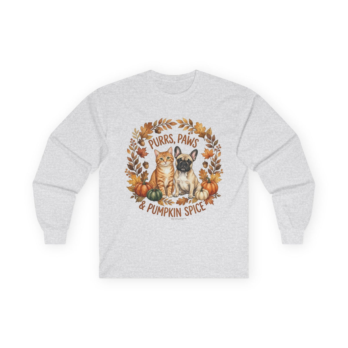 Purrs, Paws & Pumpkin Spice Long Sleeve Tee (Unisex)