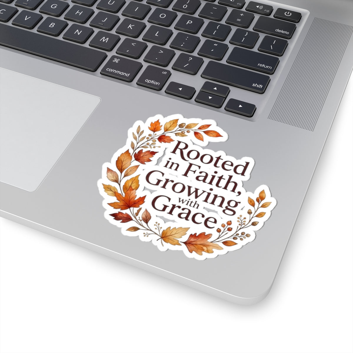 Rooted in Faith, Growing with Grace Fall Floral Sticker