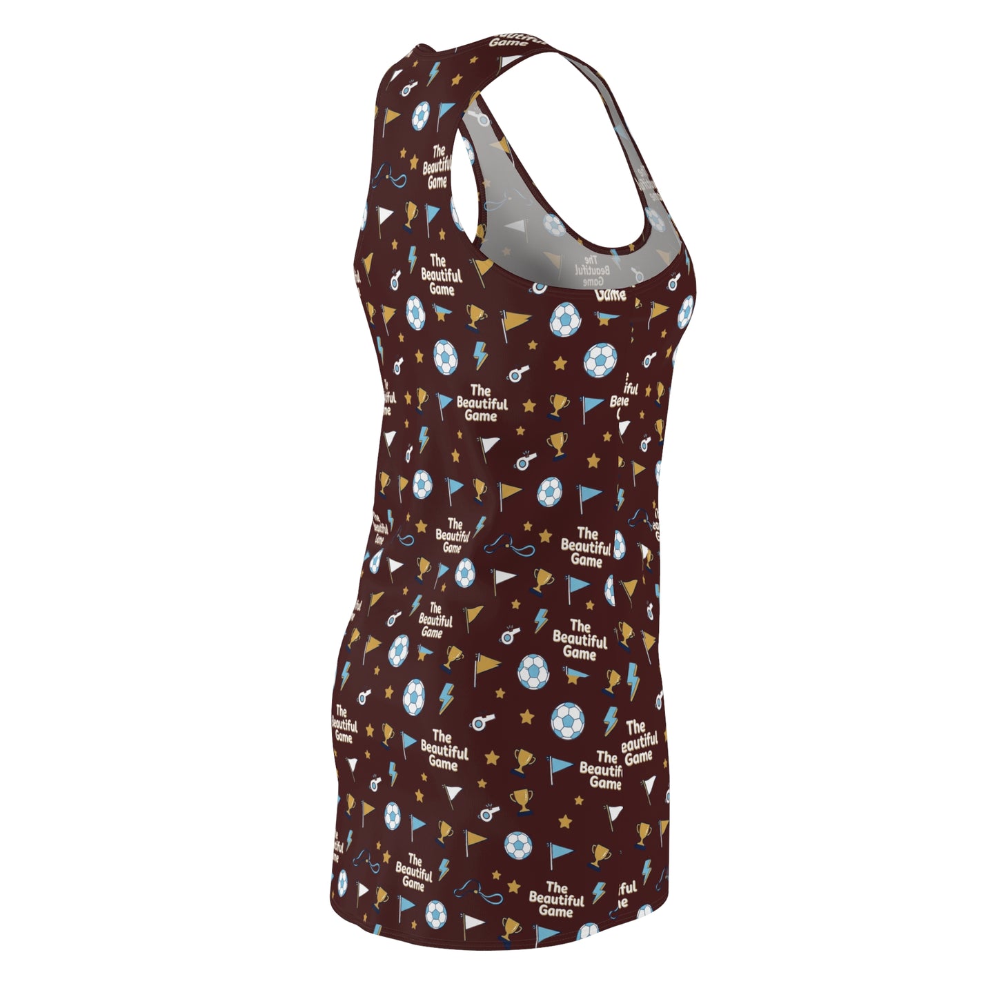 Racerback Dress — The Beautiful Game Soccer Pattern