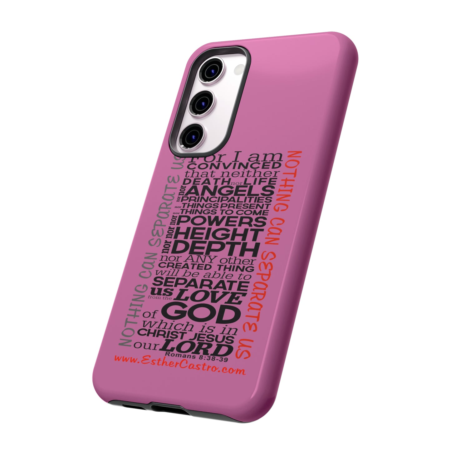 Tough Cases for Smart Phones - "Nothing Can Separate Us" Christian customized Tough Cases Romans 8, smartphone covers