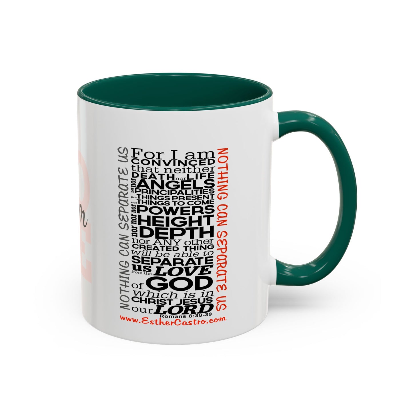 Nothing Can Separate Us Scripture Mug | Christian Coffee Mug, Romans 8, Love Mom