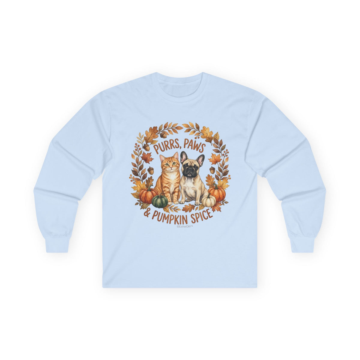 Purrs, Paws & Pumpkin Spice Long Sleeve Tee (Unisex)