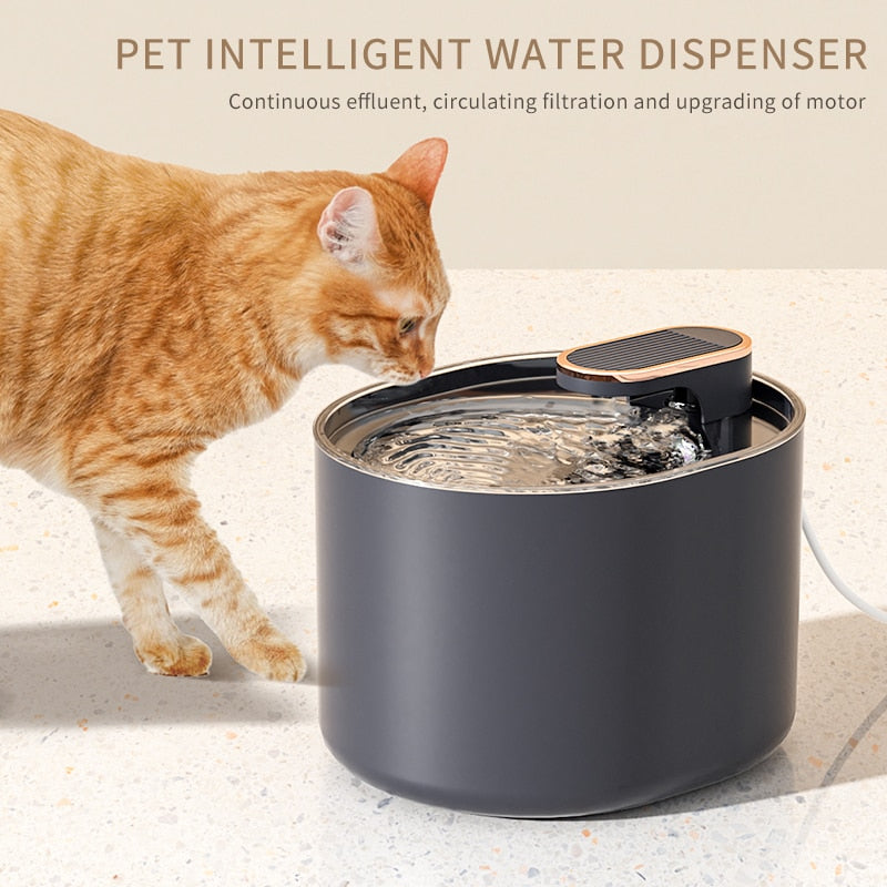 Fuente de agua automática para mascotas autónoma