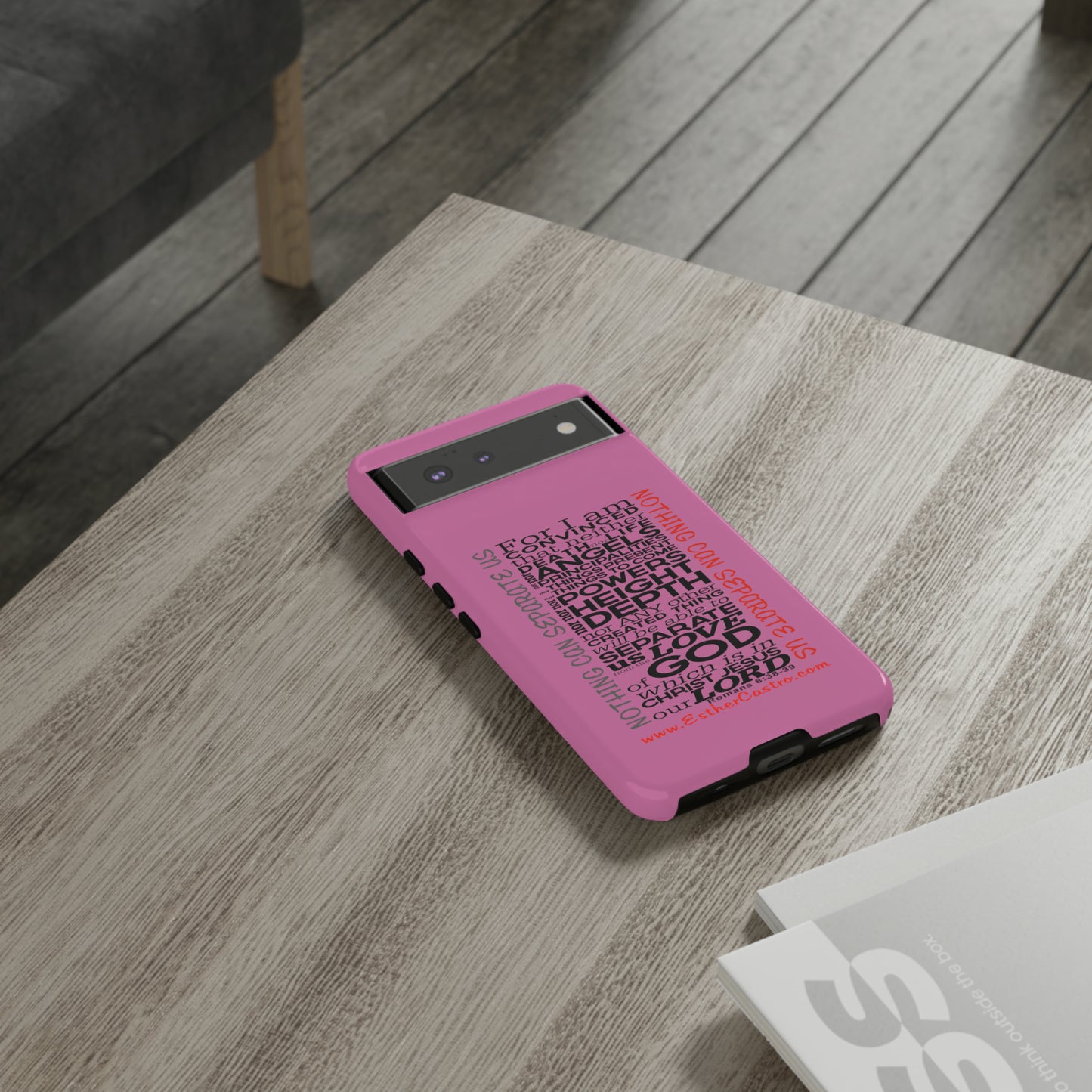 Fundas Resistentes para Teléfonos Inteligentes - "Nada Nos Puede Separar" Fundas Resistentes Cristianas personalizadas Romanos 8, fundas para smartphones