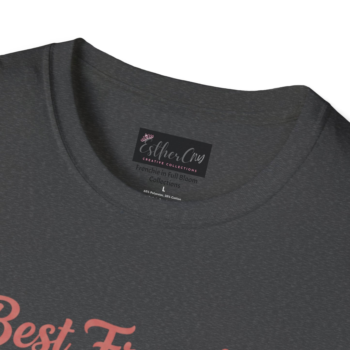 Best Frenchie Mom Ever T-Shirt — Cute French Bulldog Mom Tee (Fueled by Coffee & Frenchie Kisses)