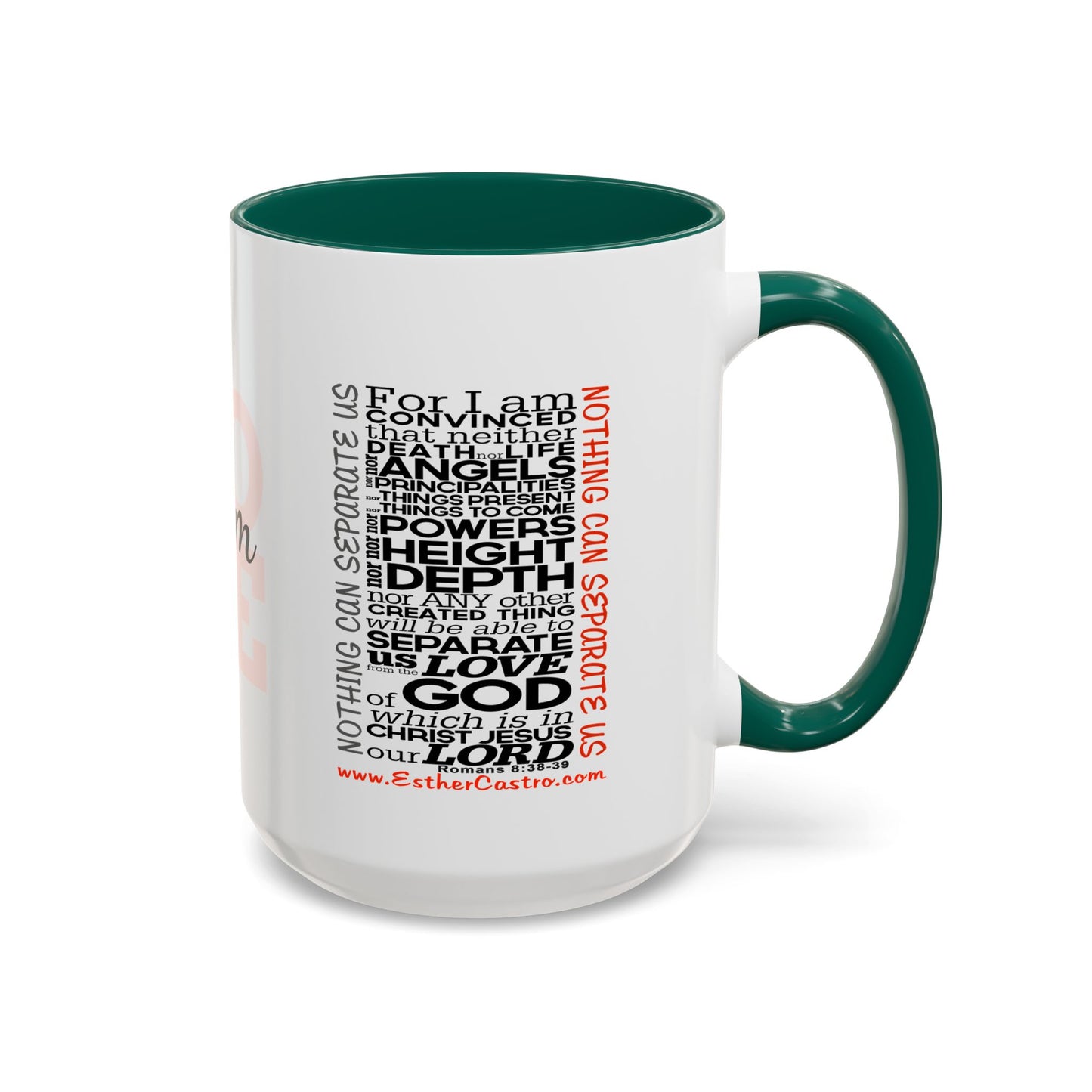 Nothing Can Separate Us Scripture Mug | Christian Coffee Mug, Romans 8, Love Mom