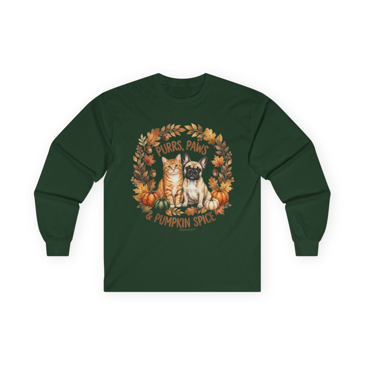 Purrs, Paws & Pumpkin Spice Long Sleeve Tee (Unisex)