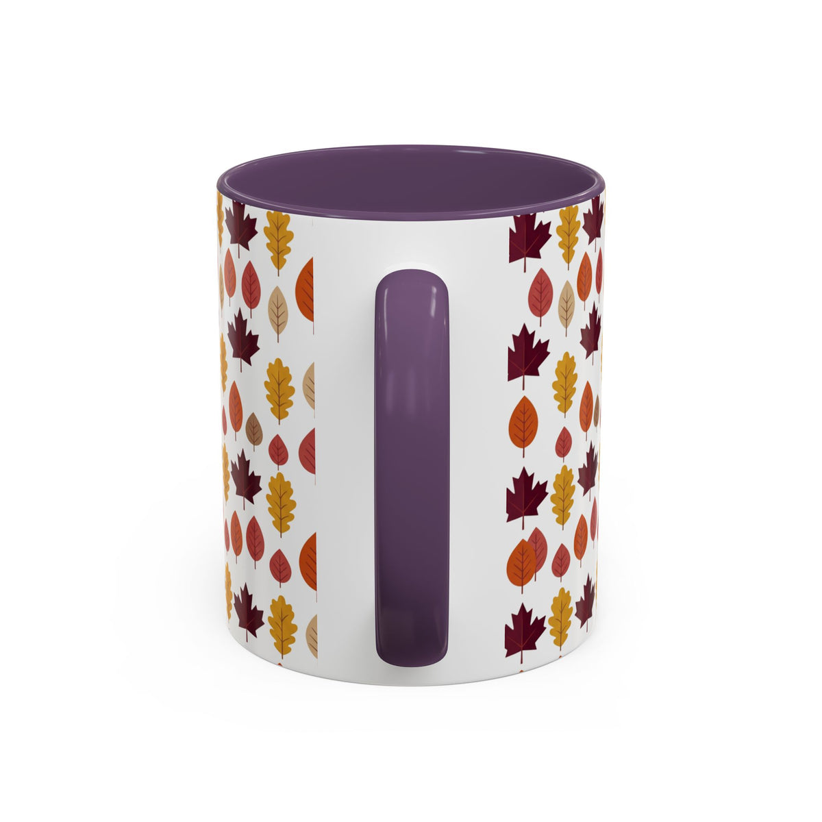 Autumn Leaves Accent Coffee Mug – Fall Leaf Pattern 11/15oz