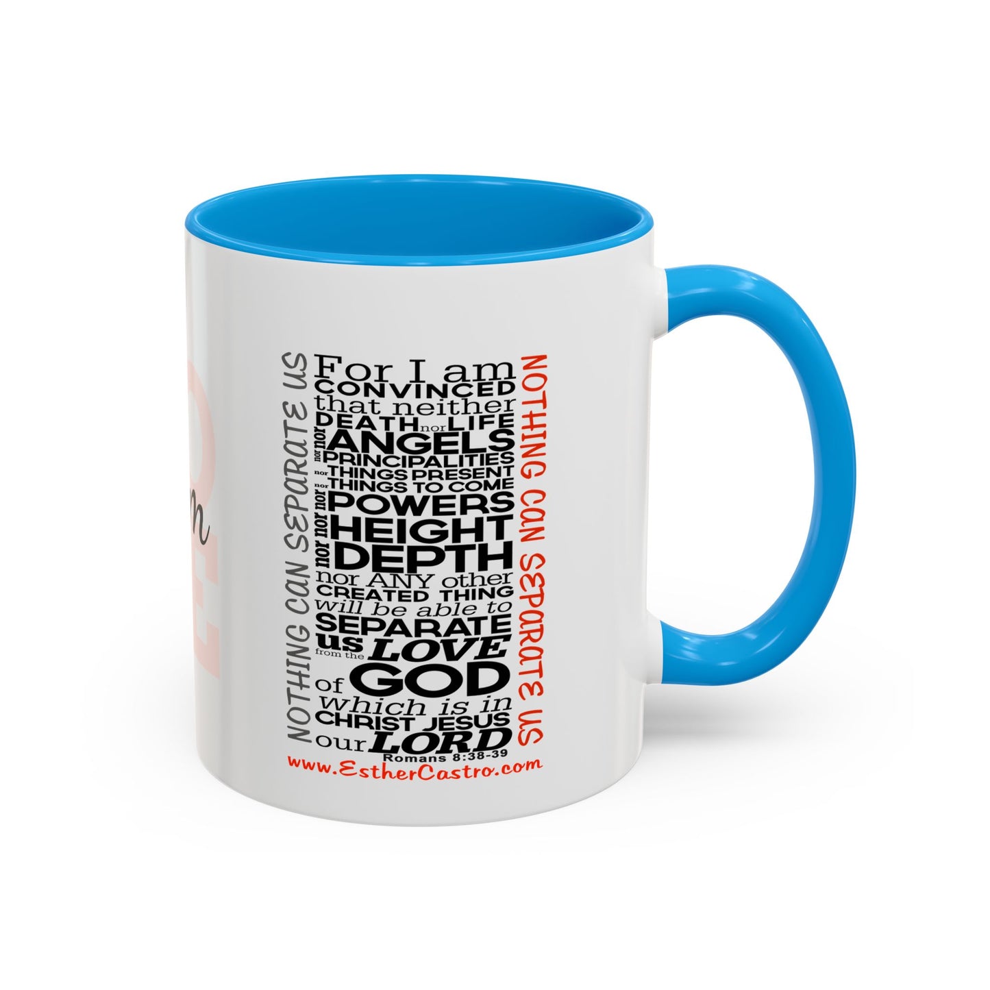 Nothing Can Separate Us Scripture Mug | Christian Coffee Mug, Romans 8, Love Mom