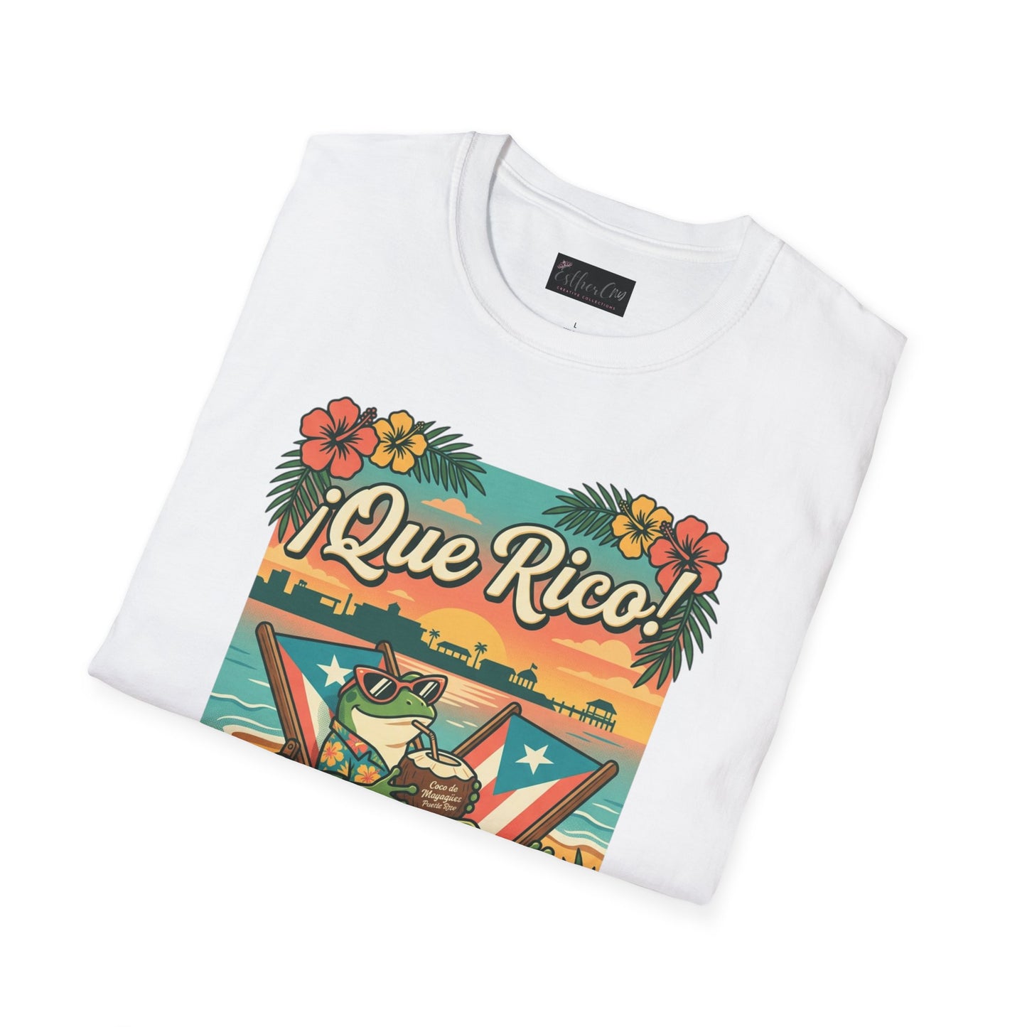 Tropical Frog Beach T‑Shirt — "Coco de Mayagüez Puerto Rico" Summer Vacation Tee