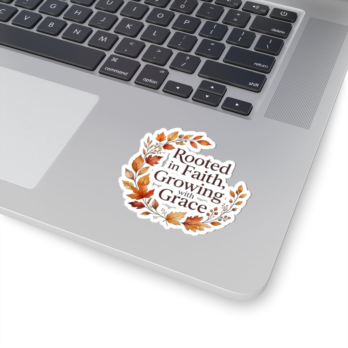 Rooted in Faith, Growing with Grace Fall Floral Sticker