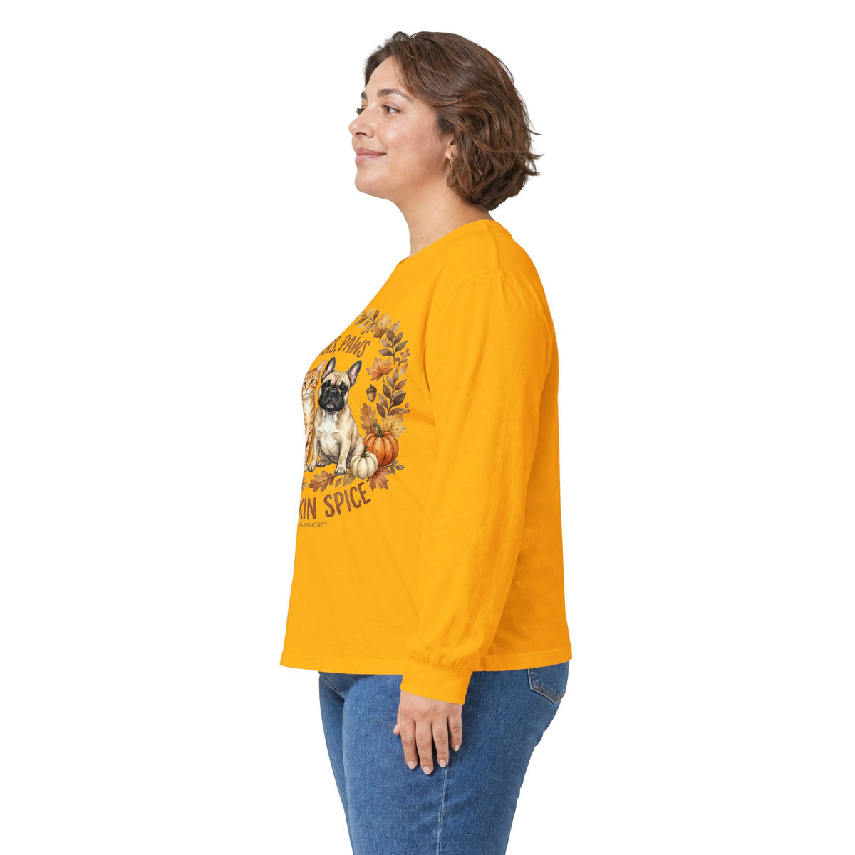 Purrs, Paws & Pumpkin Spice Long Sleeve Tee (Unisex)