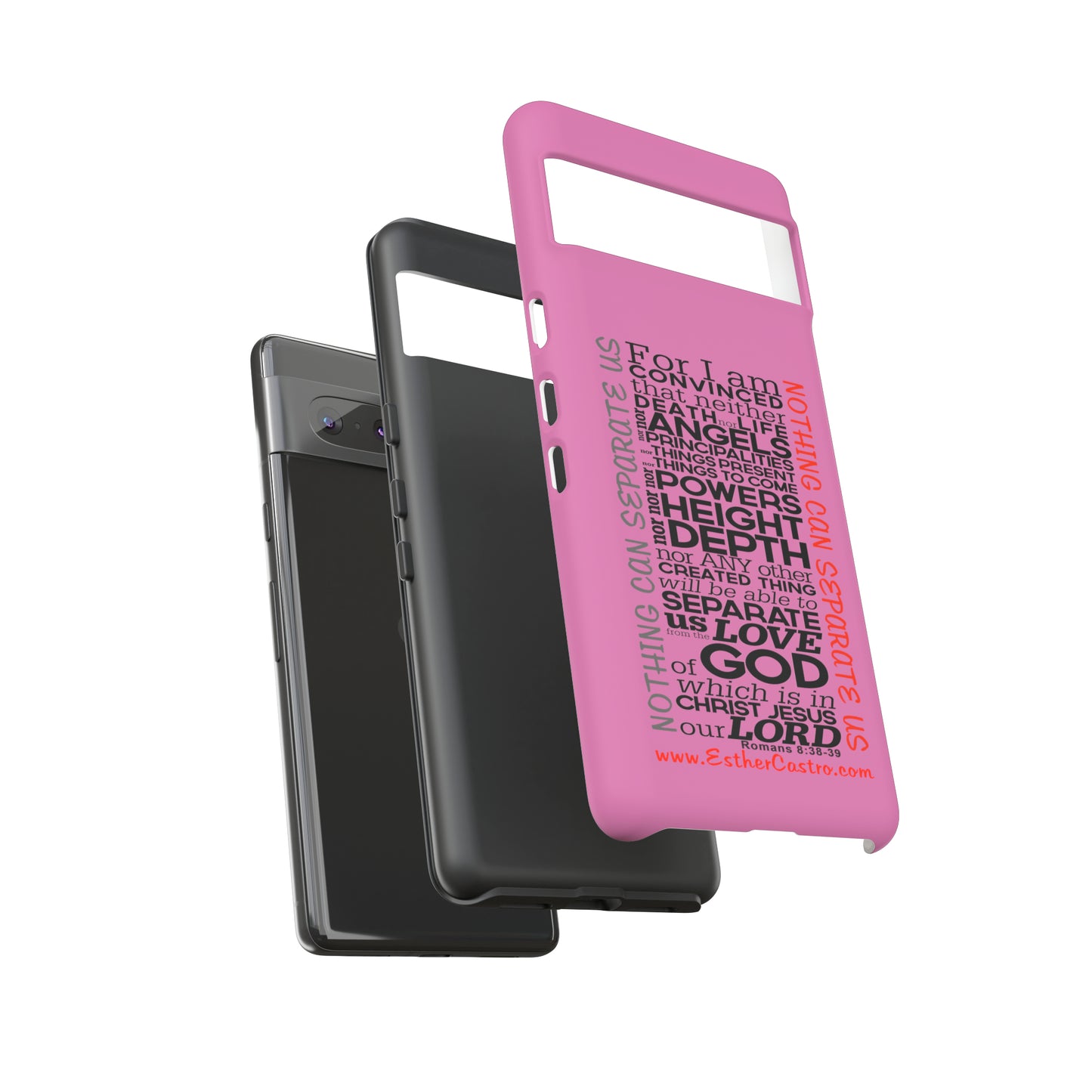 Tough Cases for Smart Phones - "Nothing Can Separate Us" Christian customized Tough Cases Romans 8, smartphone covers