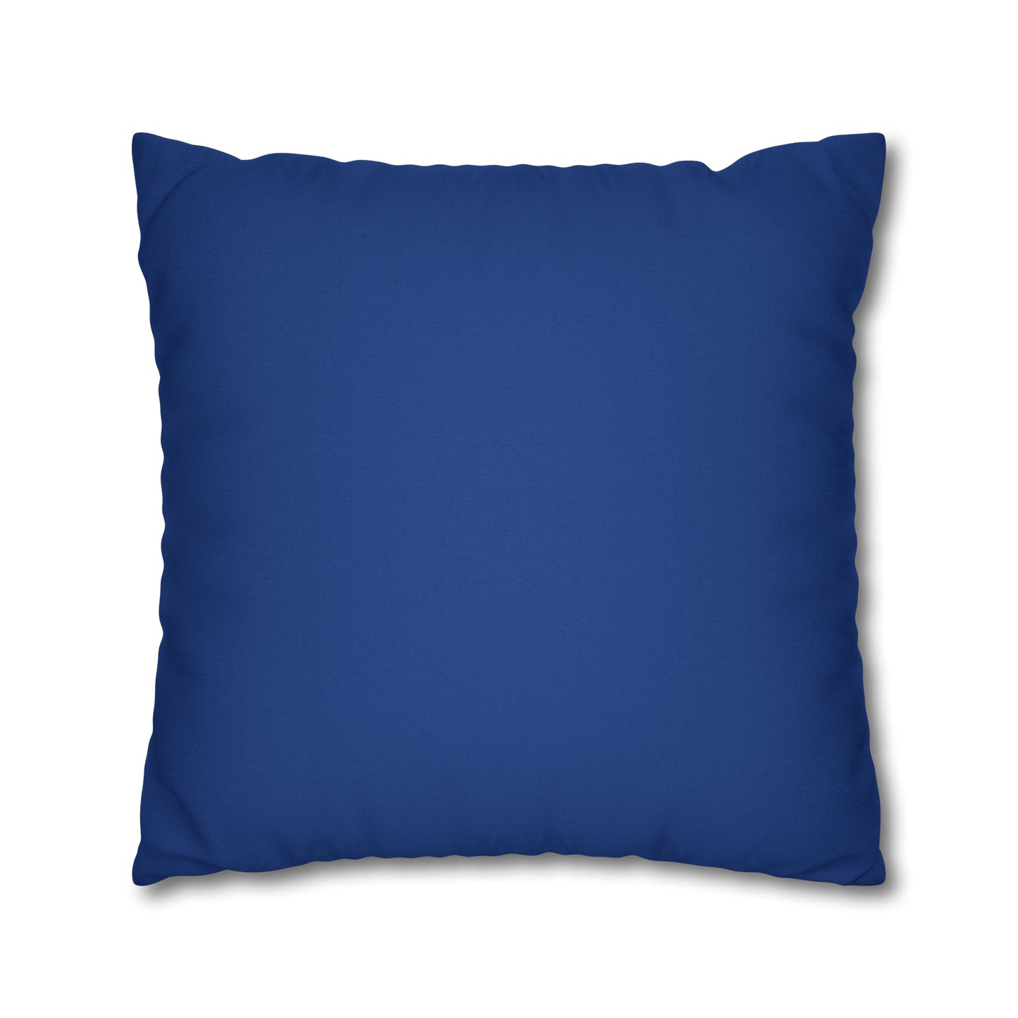 Funda de almohada cuadrada Salmo 150 de poliéster hilado azul