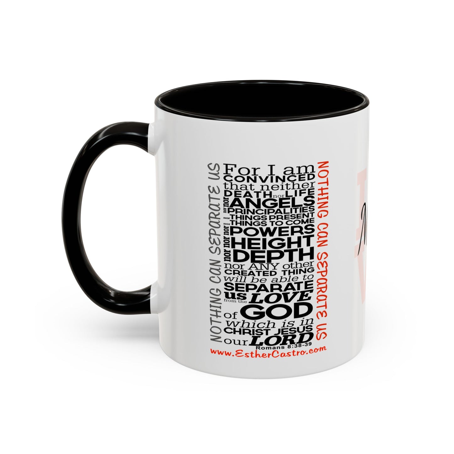 Nothing Can Separate Us Scripture Mug | Christian Coffee Mug, Romans 8, Love Mom