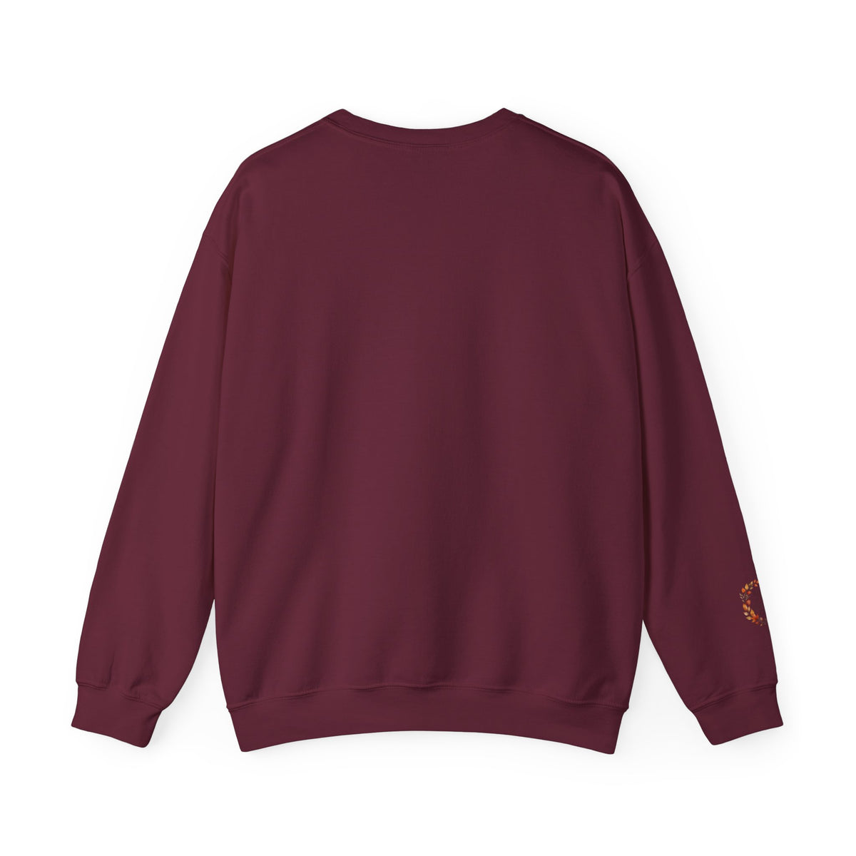 Faith-Inspired Crewneck Sweatshirt — "Rooted in Faith, Growing with Grace" Autumn Wreath