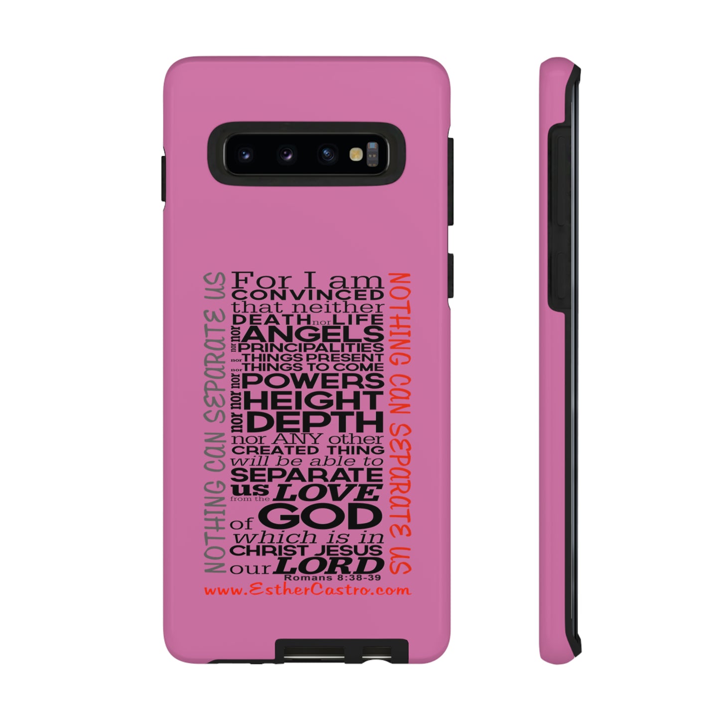 Fundas Resistentes para Teléfonos Inteligentes - "Nada Nos Puede Separar" Fundas Resistentes Cristianas personalizadas Romanos 8, fundas para smartphones