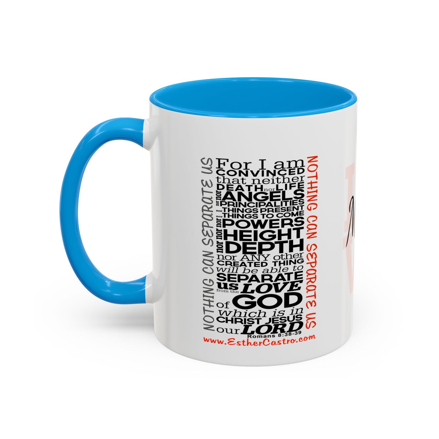 Nothing Can Separate Us Scripture Mug | Christian Coffee Mug, Romans 8, Love Mom