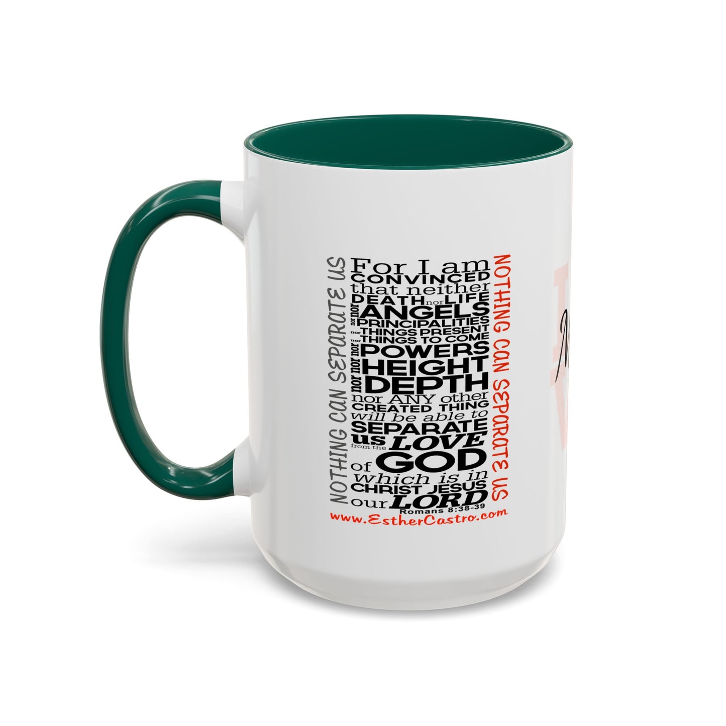 Nothing Can Separate Us Scripture Mug | Christian Coffee Mug, Romans 8, Love Mom
