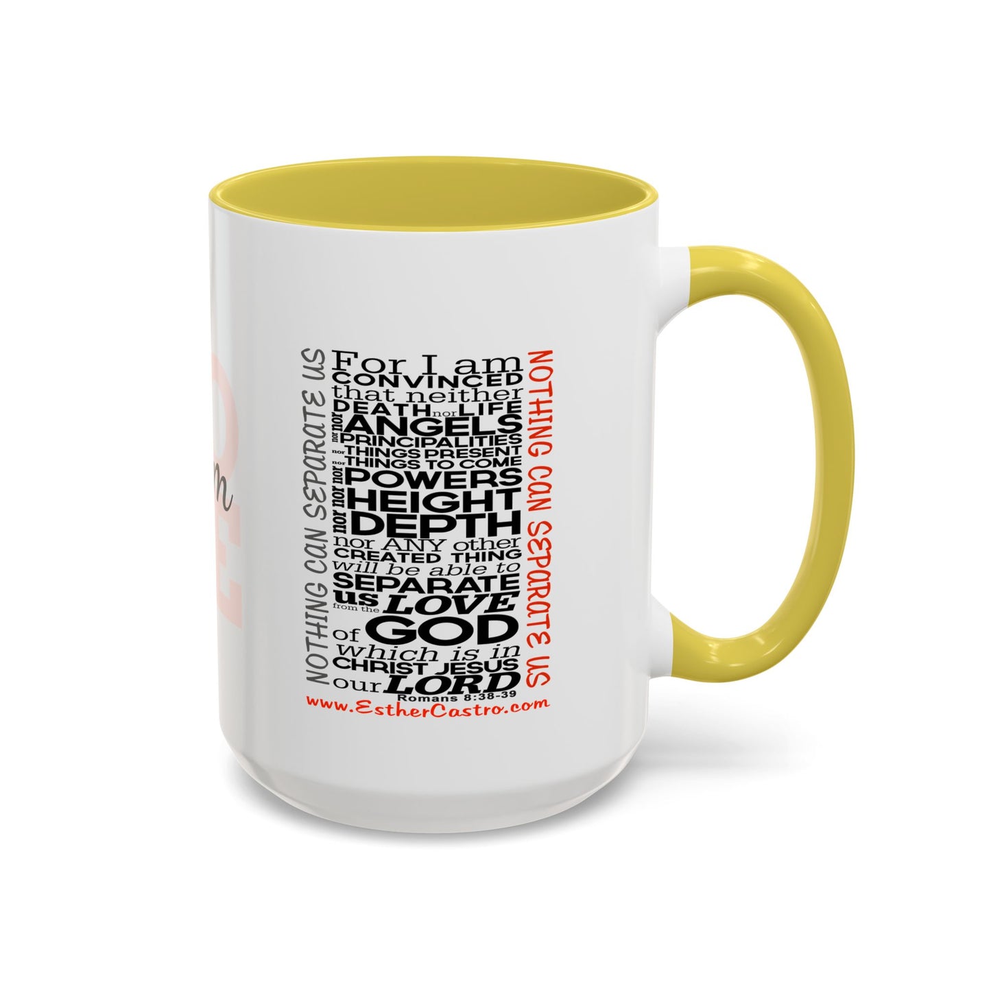 Nothing Can Separate Us Scripture Mug | Christian Coffee Mug, Romans 8, Love Mom