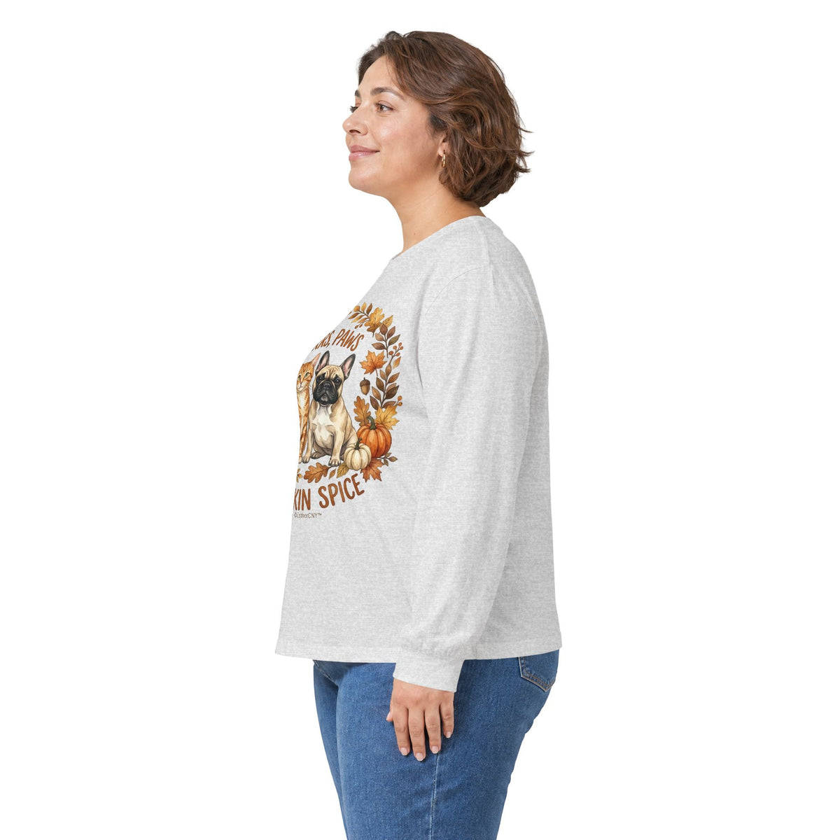 Purrs, Paws & Pumpkin Spice Long Sleeve Tee (Unisex)