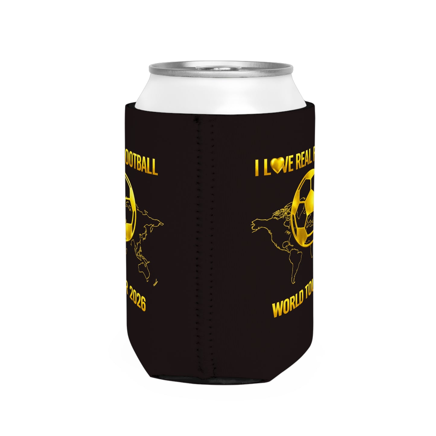 I Love Real Football Can Cooler Sleeve | World Tour 2026