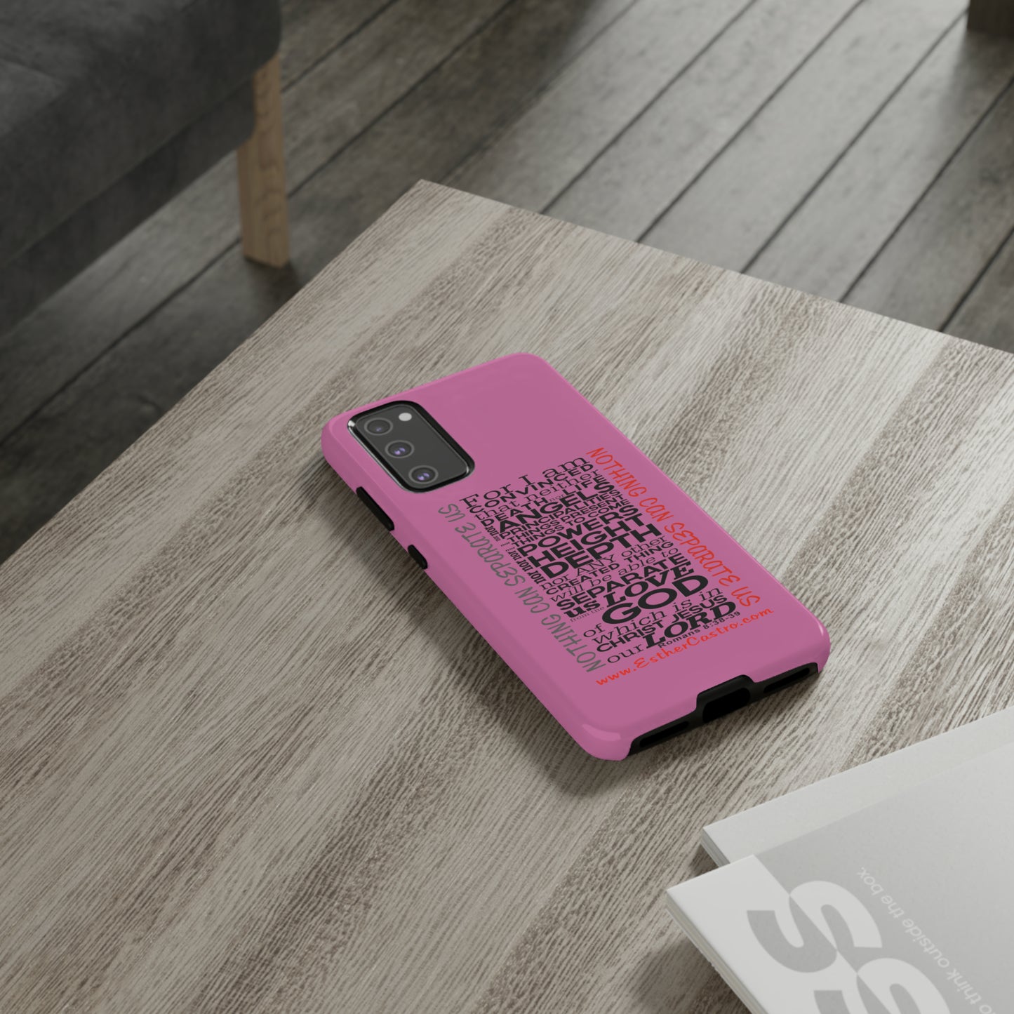 Tough Cases for Smart Phones - "Nothing Can Separate Us" Christian customized Tough Cases Romans 8, smartphone covers