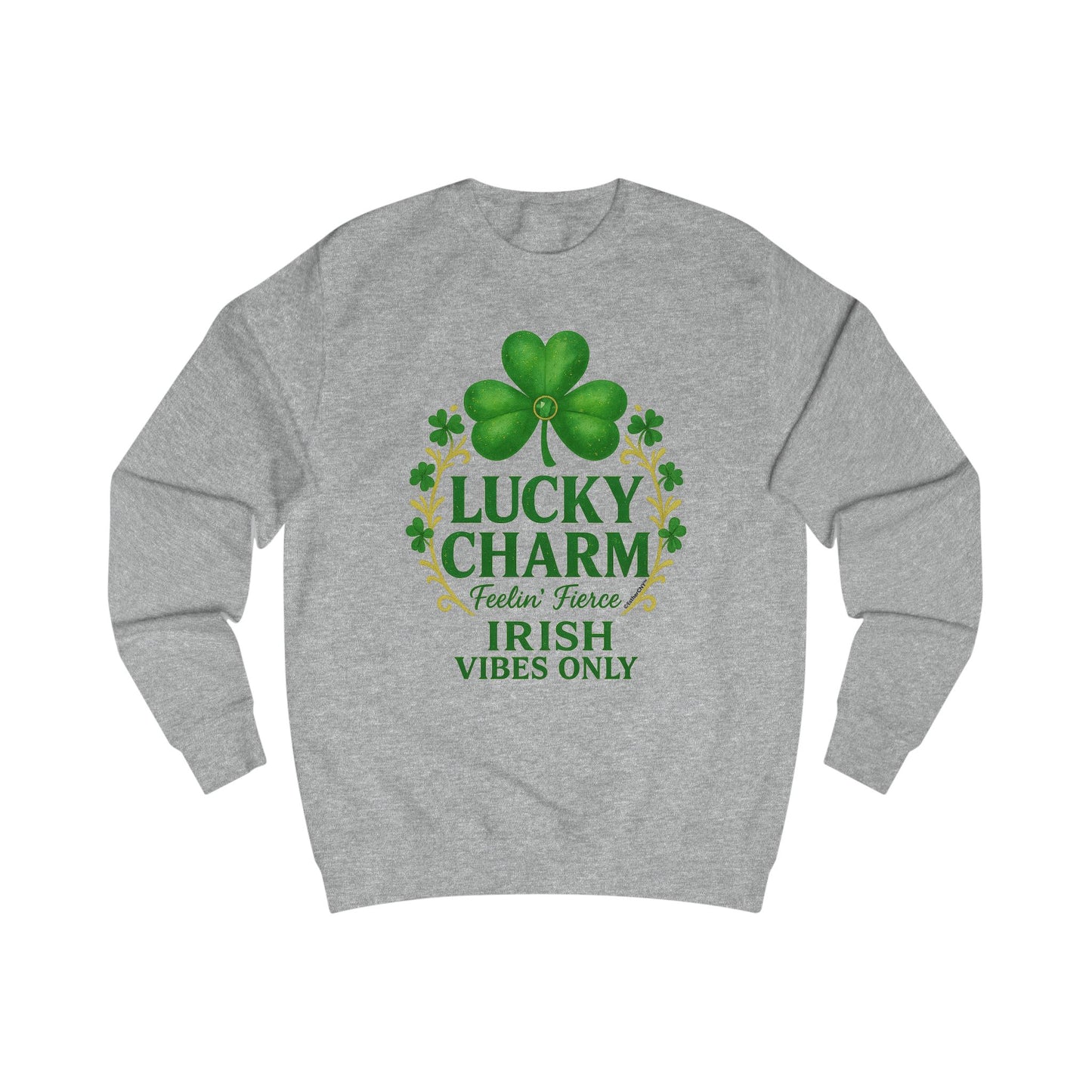 Lucky Charm Shamrock Sweatshirt — Irish Vibes St. Patrick's Day