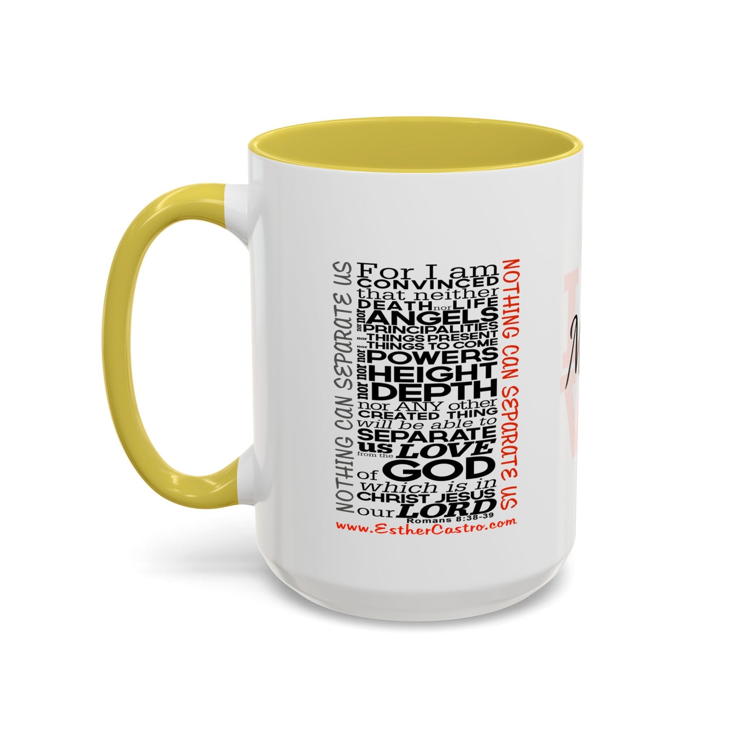 Nothing Can Separate Us Scripture Mug | Christian Coffee Mug, Romans 8, Love Mom