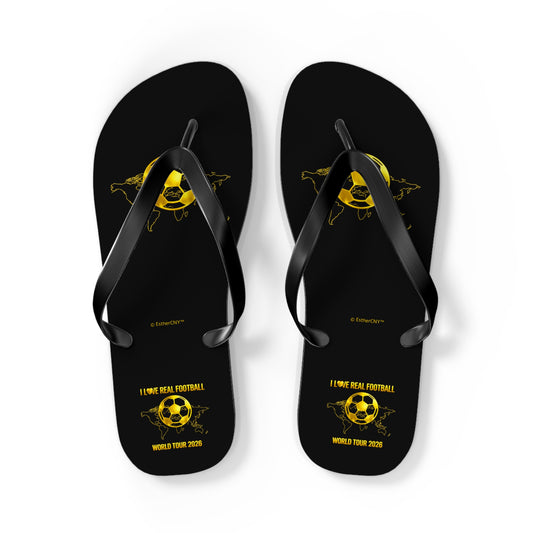 I Love Real Football Flip Flops | Football World Tour 2026