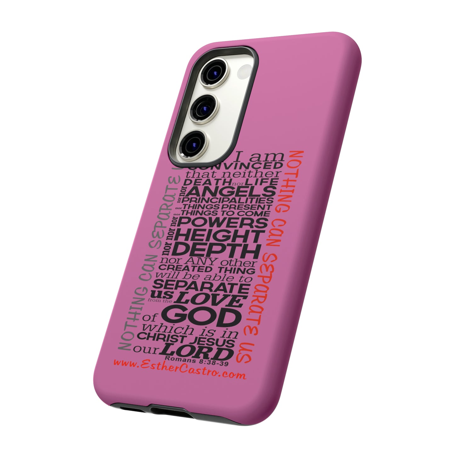 Tough Cases for Smart Phones - "Nothing Can Separate Us" Christian customized Tough Cases Romans 8, smartphone covers