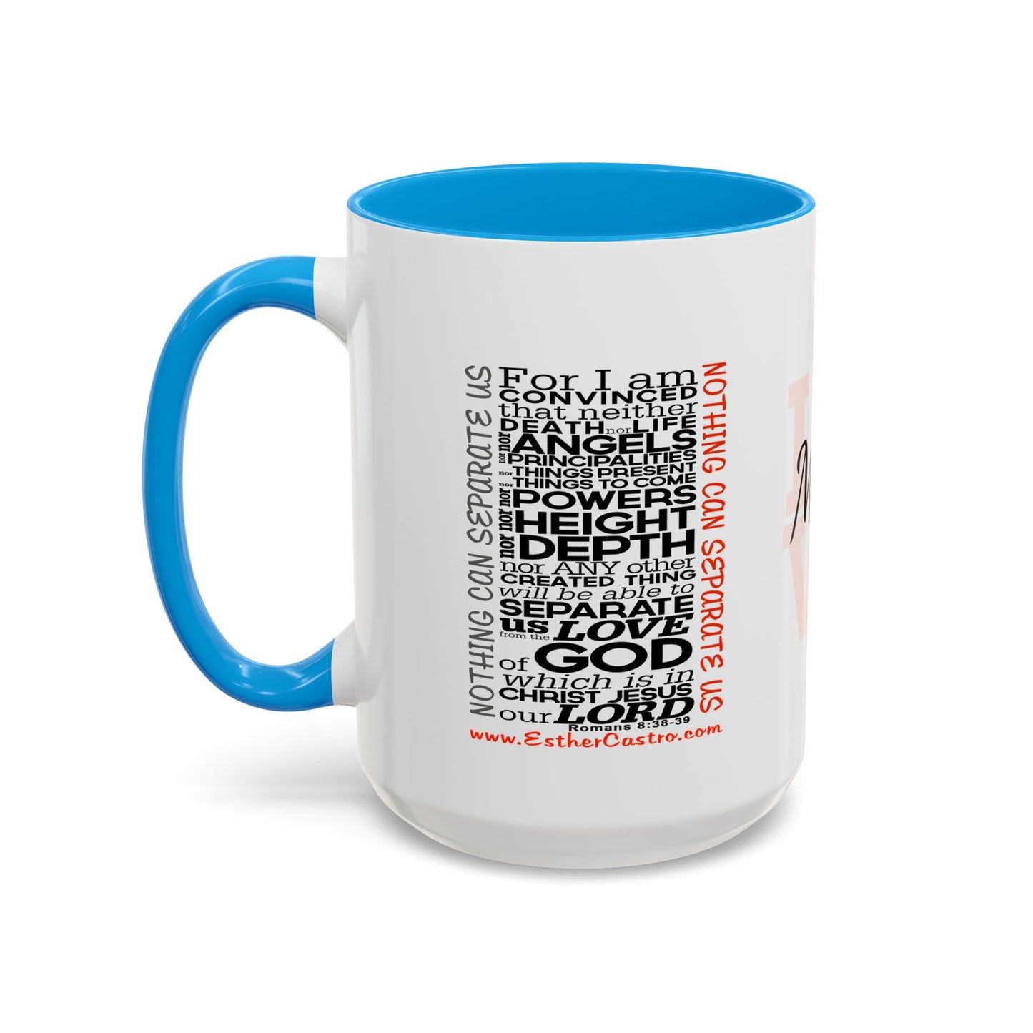 Nothing Can Separate Us Scripture Mug | Christian Coffee Mug, Romans 8, Love Mom