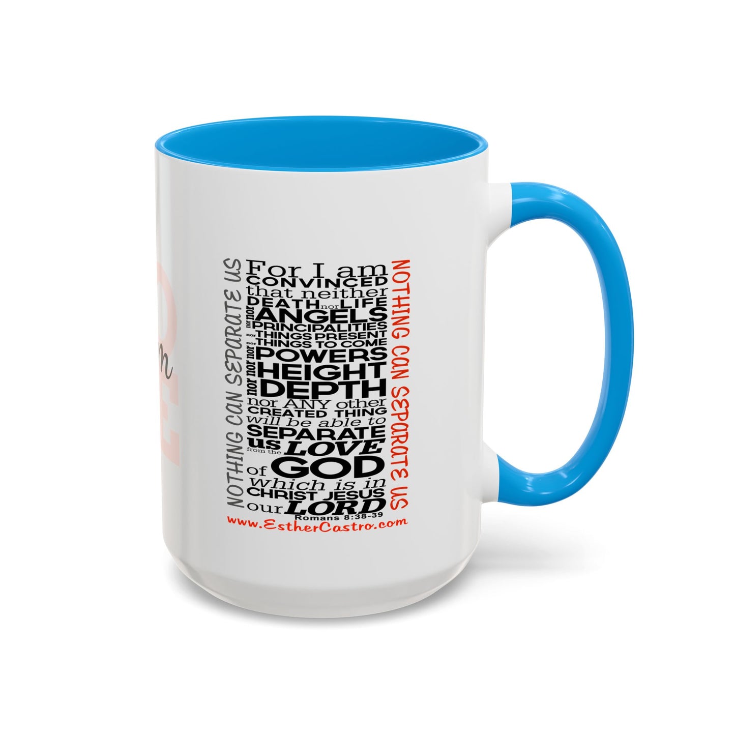 Nothing Can Separate Us Scripture Mug | Christian Coffee Mug, Romans 8, Love Mom