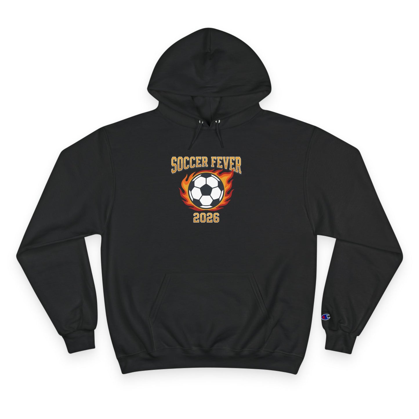 Soccer Fever 2026 Hoodie – Flaming Soccer Ball Championship Sweatshirt