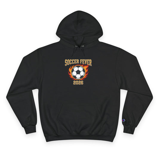 Soccer Fever 2026 Hoodie – Flaming Soccer Ball Championship Sweatshirt