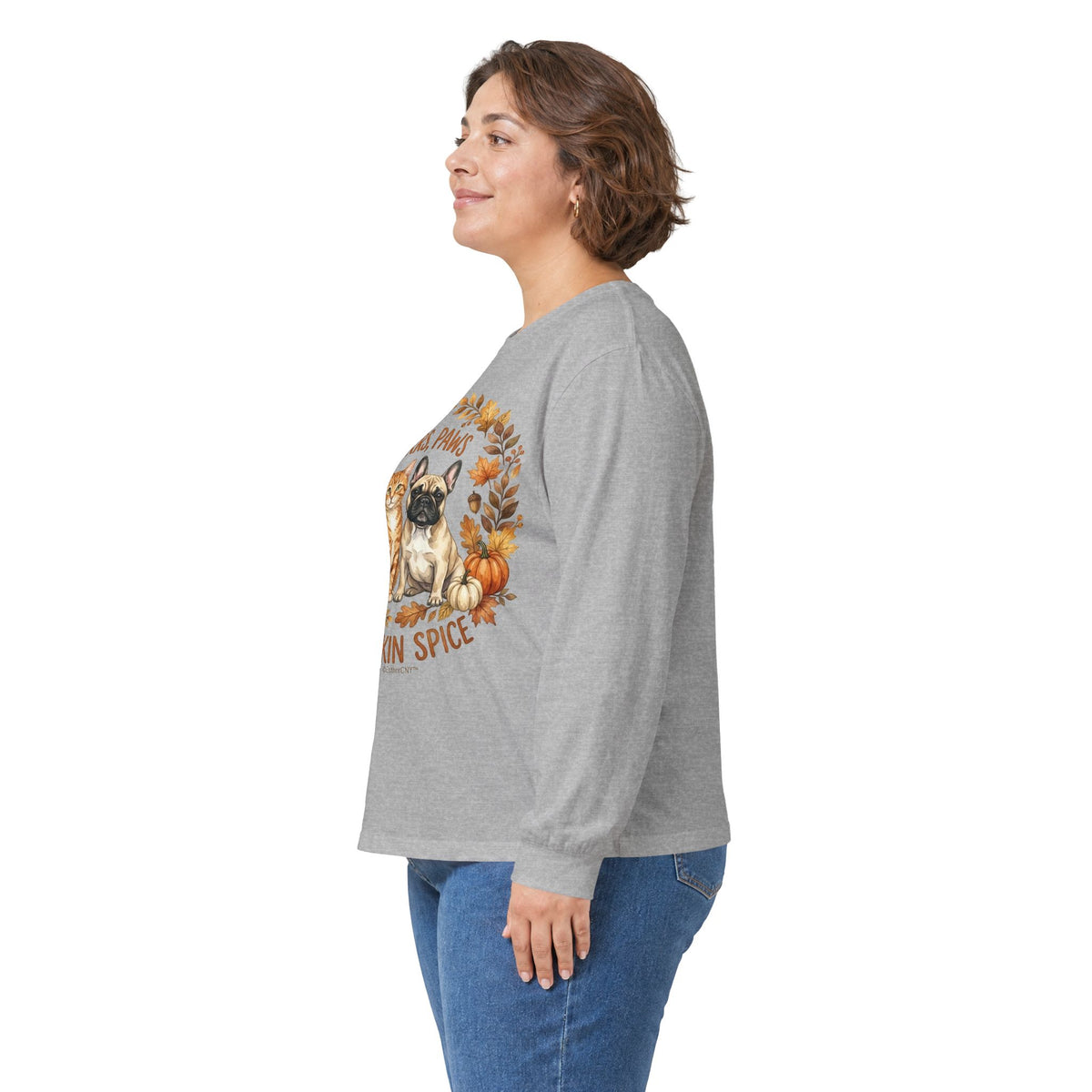 Purrs, Paws & Pumpkin Spice Long Sleeve Tee (Unisex)